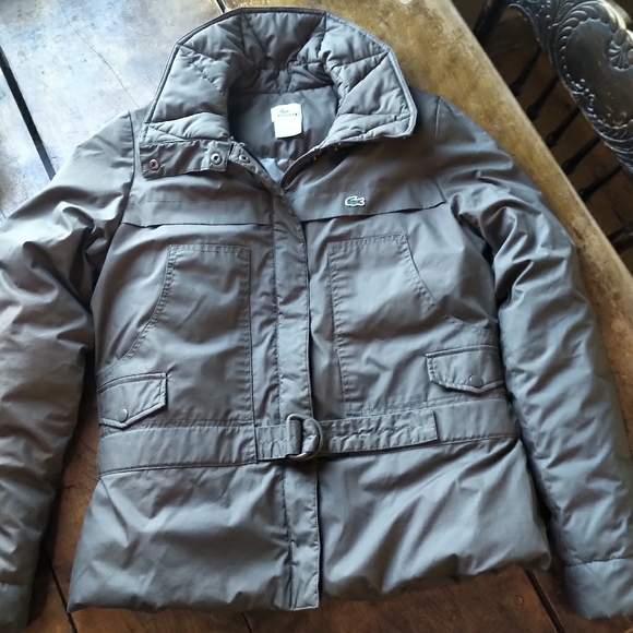 Lacoste Jackets & Blazers - Lacoste green winter coat.